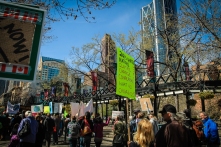 Climate rally downtown Calgary April 26-2015