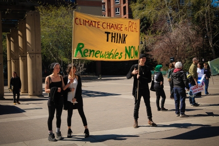 Climate change is real - think renewables now. April 26-2015 yyc