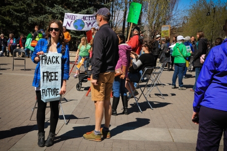 Frack free future - Aiyana Lauridsen photographed by Rory Redwood on April 26-2015