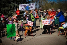 Children gathered for climate in Calgary. April 26-2015 yyc